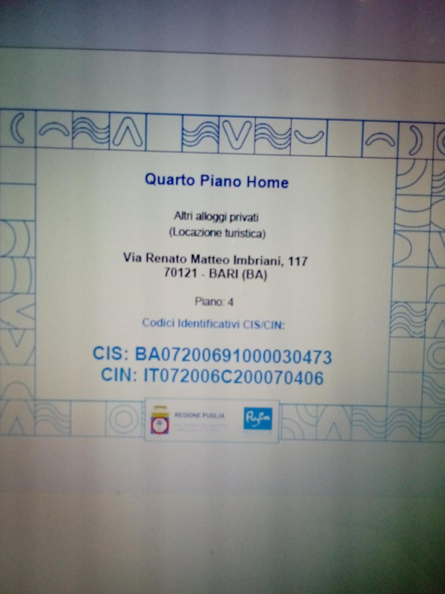 Quarto Piano Home Bari Buitenkant foto
